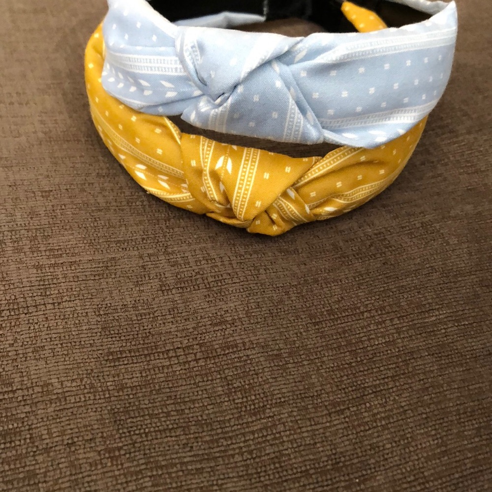 Knot bandana print headbands nwot